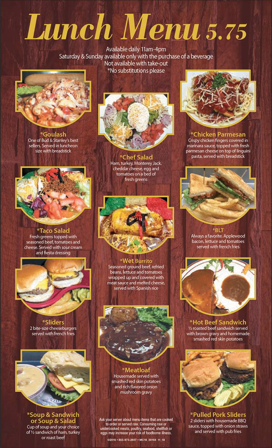 Stanley's bbq outlet menu